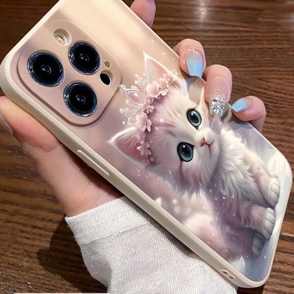 3for$20 One Crown Cat Printed Phone Case Compatible With IPhone 15 pro max - Picture 2 of 2